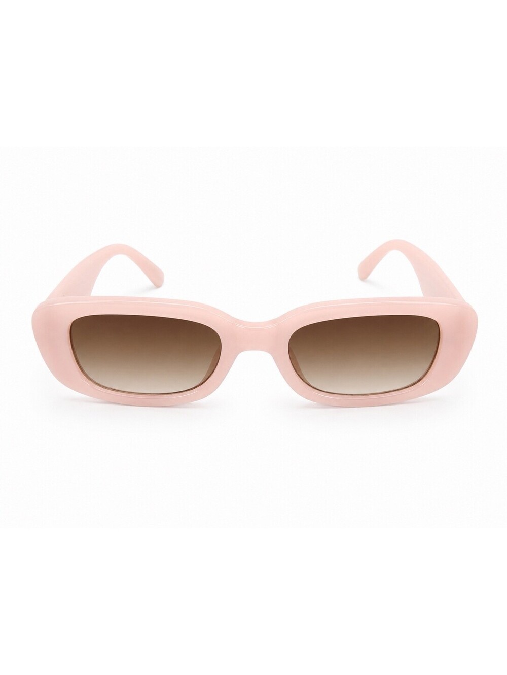 Women’s Retro Rectangle Sunglasses Beige Y2k Style